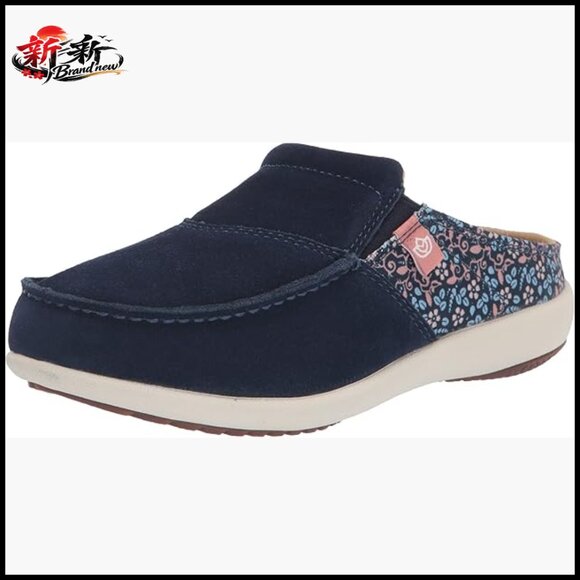 Suede Mules with Memory Foam Insole Orthotic Footbed Water Resistant